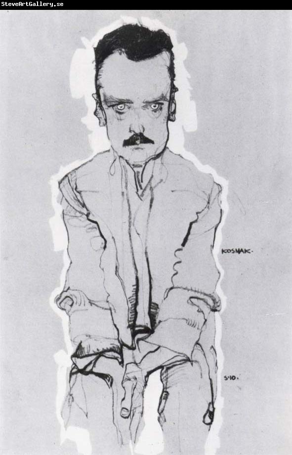 Egon Schiele Portrait of eduard kosmack